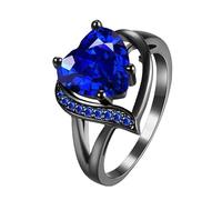 FWJUNHUYC Emerald Ruby Women's Ring Stainless Steel Dragon Pattern Men's Couple's Ring, 10#, Silver, Moissanite