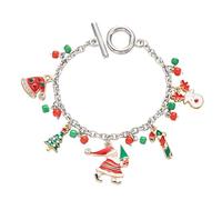 FWJUNHUYC Holiday Decorations Christmas Tree Santa Claus Pendant Bracelet Women's Creative Versatile Accessories