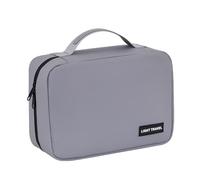 FWJUNHUYC Large capacity portable wet and dry separation travel toiletry bag, grey
