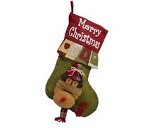 FWJUNHUYC large size Christmas stocking gift bag candy bag Christmas tree pendant