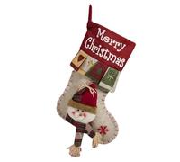 FWJUNHUYC large size Christmas stocking gift bag candy bag Christmas tree pendant