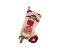 FWJUNHUYC large size Christmas stocking gift bag candy bag Christmas tree pendant