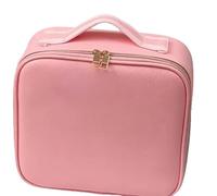 FWJUNHUYC Light luxury with mirror, LED light, makeup bag, high-value portable cosmetics storage box