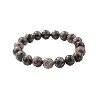 FWJUNHUYC Men's Stone Bracelet with Advanced Natural Stone Flame Stone Style and Punk Style