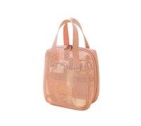 FWJUNHUYC Mesh cosmetic bag large capacity high-end, portable multi-functional partition travel washing storage bag for women