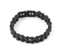 FWJUNHUYC Stainless steel men's motorcycle accessories, personalized and domineering motorcycle titanium steel bracelet chain, hip-hop style, 18K, Alloy Steel, no gemstone