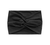 FWJUNHUYC Wide-fitting cross-knotted headband in solid color stretch sports headband for women