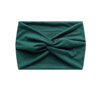 FWJUNHUYC Wide-fitting cross-knotted headband in solid color stretch sports headband for women