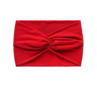 FWJUNHUYC Wide-fitting cross-knotted headband in solid color stretch sports headband for women