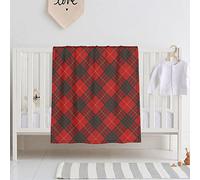 FWJZDSP Baby Blanket for Boys Girls, Cameron Clan Tartan Red and Green Plaid Super Soft Comfy Toddler Baby Newborn Double Layer Blanket Shower Gifts for Stroller & Crib 30 x 40 Inch