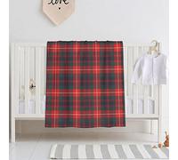 FWJZDSP Baby Blanket for Boys Girls, Clan Fraser of Lovat Modern Tartan Red Plaid Super Soft Comfy Toddler Baby Newborn Double Layer Blanket Shower Gifts for Stroller & Crib 30 x 40 Inch
