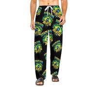 FWJZDSP Brazilian Jiu-Jitsu Pajama Pants Lounge Bottoms with Elastic Waistband for Men Women