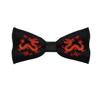 FWJZDSP Chinese Dragon Men's Bow Tie Adjustable Bowtie Party Wedding