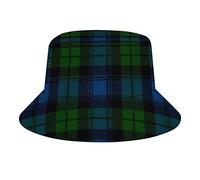FWJZDSP Clan Campbell Military Tartan Bucket Hats Sun Cap Packable Outdoor Fashion Fisherman's Hat for Women and Men