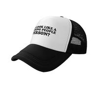 FWJZDSP Do I Look Like A Fucking People Person Baseball Hats for Men Adjustable Dad Hat Gift for Men/Women Trucker Cap,Black
