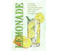 FWJZDSP Fruit Metal Tin Sign Lemonade Vintage Plaque Design Kitchen Restaurant Home Bar Farm Wall Art Decor 12X8Inch