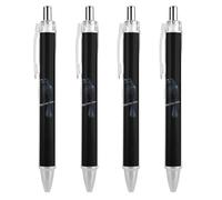 FWJZDSP Funny Crow Flock Bird Ballpoint Pens Retractable Cute Ball Point Pen Smooth Writing Work Pen 4 PCS