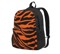 FWJZDSP Funny Fashion Tiger Graphic Backpack For Women Men Travel,Hiking,Lightweight,Laptop BackPack,Fishing,Fshion,Large Capacity,Waterproof Daypack,Work,College,Black,Cute