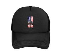 FWJZDSP God's Children arefor Sale Cap for Men Women America Christian Jesus Mesh Hat Baseball Cap Trucker Hat Gifts Black