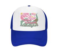 FWJZDSP Hard Fought Hallelujah Hats Funny Christian Mesh Trucker Cap Blue