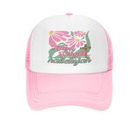 FWJZDSP Hard Fought Hallelujah Hats Funny Christian Mesh Trucker Cap Pink