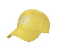 FWJZDSP I Like Whiskey and Cigars and Maybe 3 People Hats Fashionable Cap Funny Quote God's Children Men Women Baseball Cap Yellow
