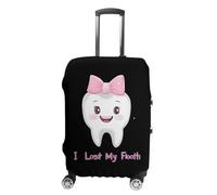 FWJZDSP I Lost My First Tooth Luggage Cover Protector Printed Washable Anti-Scratch Travel Suitcase Covers L