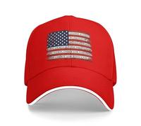 FWJZDSP I Pledge Allegiance to The Flag of The United States of America hat Baseball Cap Red