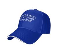 FWJZDSP I Support A Mans Right'S to Shut TheUp Baseball Cap Adjustable Low Profile Dad Hat for Men Women,Black
