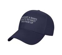 FWJZDSP I Support A Mans Right'S to Shut TheUp Baseball Hat Adjustable Low Profile Dad Hat for Men Women,Black