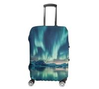 FWJZDSP Iceland Northern Lights Luggage Cover Protector Printed Washable Anti-Scratch Travel Suitcase Covers S