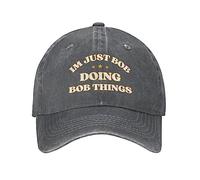 FWJZDSP Im Just Bob Doing Bob Things Hat Trucker Hats Baseball Cap Adjustable Sports Unisex Caps Deep Heather