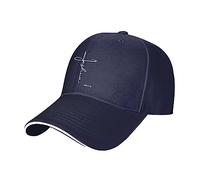 FWJZDSP Jesus Cross God Christian Faith Baseball Hats for Men Adjustable Dad Hat Gift for Men/Women Trucker Cap,Black