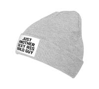 FWJZDSP Just Another Sexy Bald Guy Gifts Black Warm Watch Cap Beanie Hats Winter Hats Skull Cap for Outdoor Sports Watch Hat