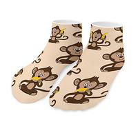 FWJZDSP Monkey Love Banana Ankle Socks Short for Men Women Low Cut No Show