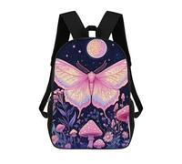 FWJZDSP Moths Under The Moon Travel Backpack Lightweight Everyday Pack Water Resistant Laptop Bag for Men17in