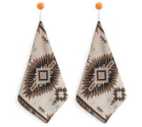 FWJZDSP Native American 2PCS Kitchen Hand Towel Super Absorbent Microfiber Cleaning Cloth Fast Drying Tea Towels with Hanging Loop Soft Dish Towels for Kitchen Dish Rags Decorative Set