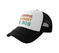 FWJZDSP of Course I'm Right I'm Bob Hat Bob Caps I'm Bob Doing Bob Things Hat Trucker HatsBaseball Cap Black