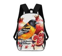 FWJZDSP Oriole And Pomegranate Travel Backpack Lightweight Everyday Pack Water Resistant Laptop Bag for Men17in