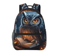 FWJZDSP Owl And Magic Book Portable Backpack For Outdoor Backpacking Unisex