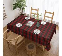 FWJZDSP Rectangle Table Cloth, Clan Wallace Scottish Tartan Plaid Resistant Washable Tablecloth Decorative Table Cover for Dining, Indoor and Outdoor