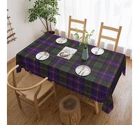 FWJZDSP Rectangle Table Cloth, Real Scottish Tartan - Cameron of Erracht Resistant Washable Tablecloth Decorative Table Cover for Dining, Indoor and Outdoor
