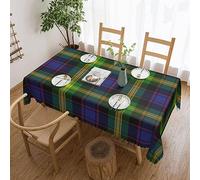 FWJZDSP Rectangle Table Cloth, Scottish Clan Watson Tartan Plaid Resistant Washable Tablecloth Decorative Table Cover for Dining, Indoor and Outdoor