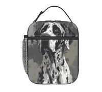 FWJZDSP Reusable Great Dane Lunch Box for Kids Girls Boys Women Adult, Insulated Cute Dog Lunch Bag,Polyester Cooler Handbags Case for School Picnic Work Travel Beach or Hiking