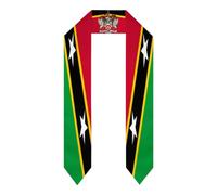 FWJZDSP Saint Kitts and Nevis Flag College Graduation Stole Double Sided Shawl Class of Graduates Scarf Sash for Honor High School and Commencement
