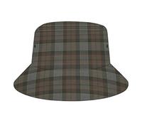 FWJZDSP Scotstee Clan Outlander Fraser Tartan Bucket Hats Sun Cap Packable Outdoor Fashion Fisherman's Hat for Women and Men