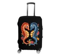 FWJZDSP Seahorses Luggage Cover Protector Printed Washable Anti-Scratch Travel Suitcase Covers L