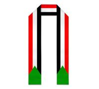 FWJZDSP Sudan Sudanese Flag College Graduation Stole Double Sided Shawl Class of Graduates Scarf Sash for Honor High School and Commencement