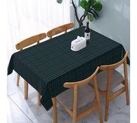 FWJZDSP Tablecloth Rectangle Clan Gordon Scottish Tartan Plaid Polyester Fabric Table Cloth, Water Resistant & Wrinkle Free Table Cover for Kitchen and Dining Room Tabletop 54"x72" (4-6 Seats)