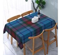 FWJZDSP Tablecloth Rectangle County Louth Irish Tartan Polyester Fabric Table Cloth, Water Resistant & Wrinkle Free Table Cover for Kitchen and Dining Room Tabletop 54"x72" (4-6 Seats)